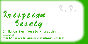 krisztian vesely business card